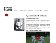 Tablet Screenshot of kyokushinkai-muenchen.de
